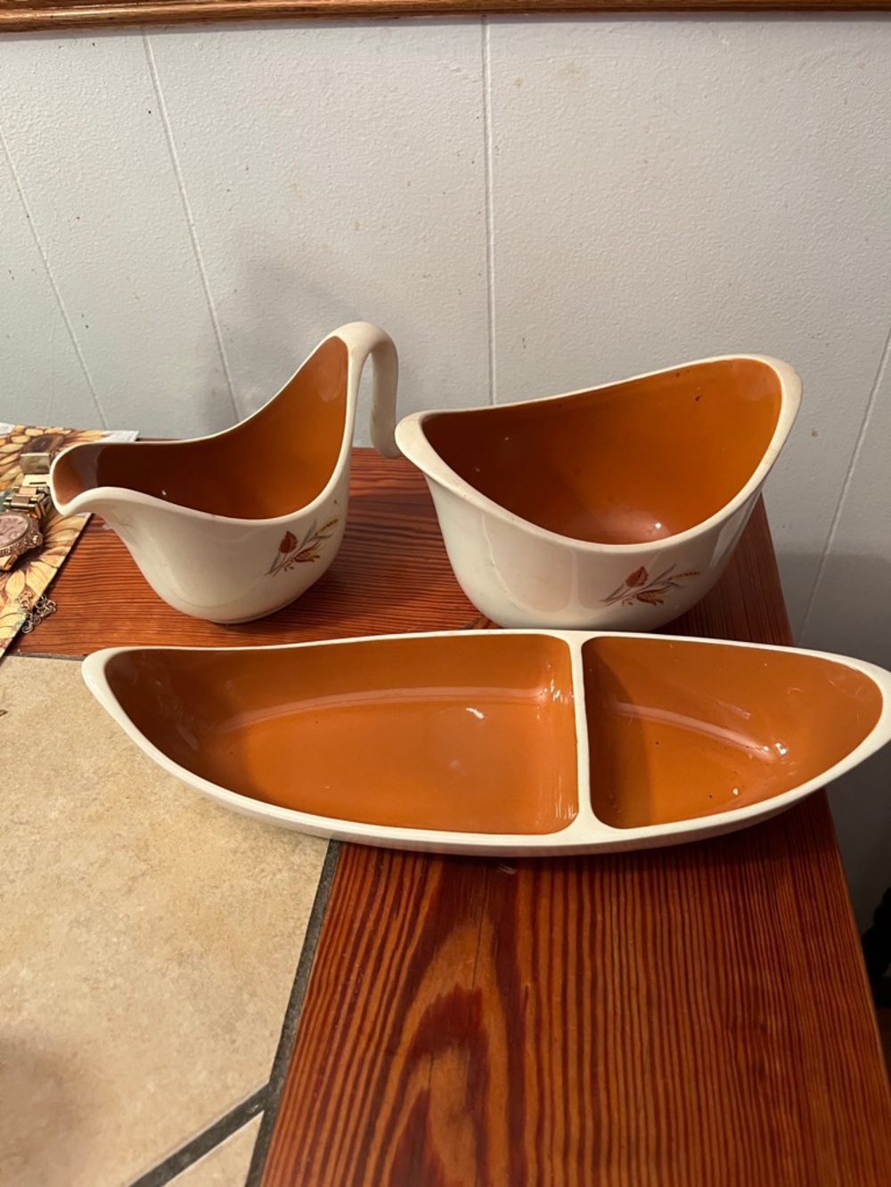 Vintage Taylor Smith and Taylor “Autumn Harvest” pattern, mid-century era
